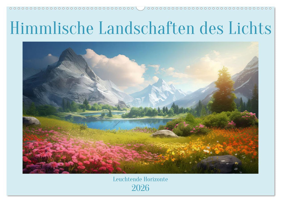Himmlische Landschaften des Lichts (CALVENDO Wandkalender 2026)