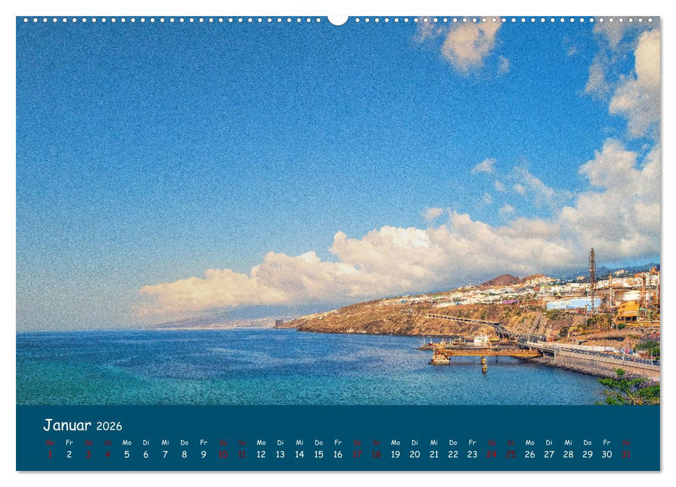 Santa Cruz auf Teneriffa - Licht und Farbenspiele (CALVENDO Wandkalender 2026)