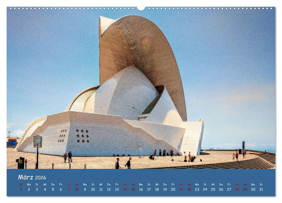 Santa Cruz auf Teneriffa - Licht und Farbenspiele (CALVENDO Wandkalender 2026)