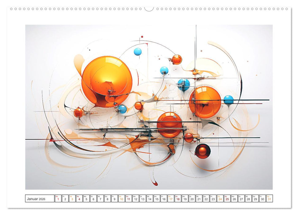 Abstrakte Visionen (CALVENDO Wandkalender 2026)