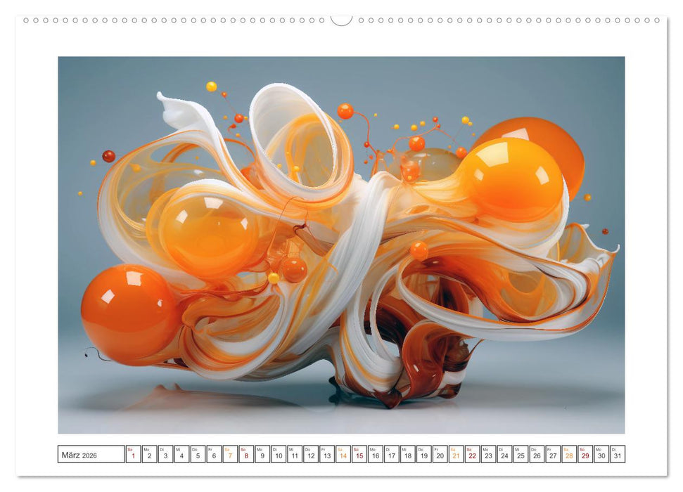 Abstrakte Visionen (CALVENDO Wandkalender 2026)