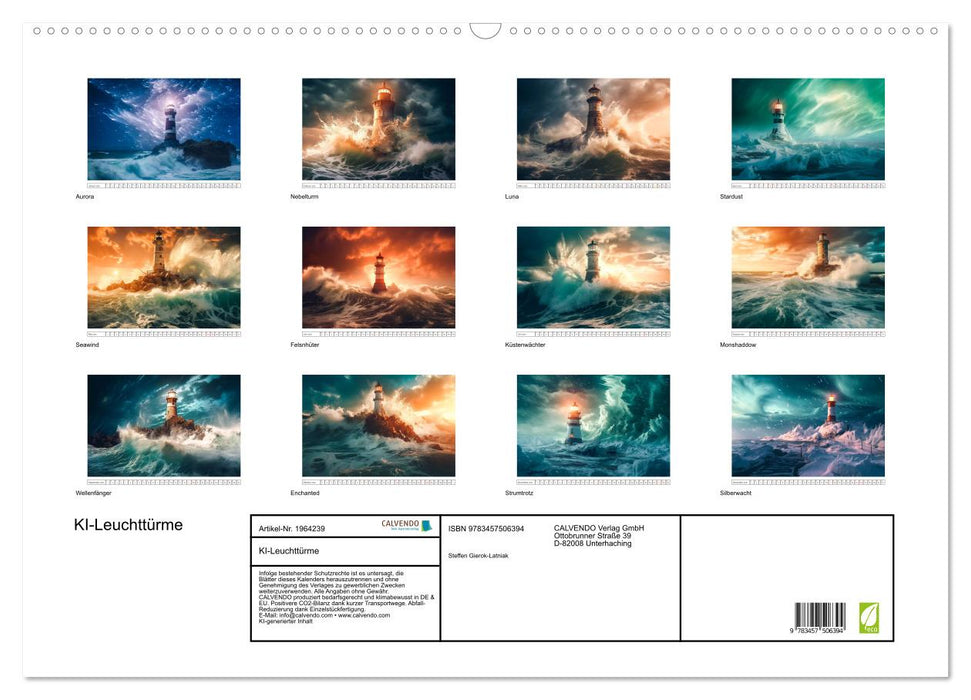 KI-Leuchttürme (CALVENDO Wandkalender 2026)