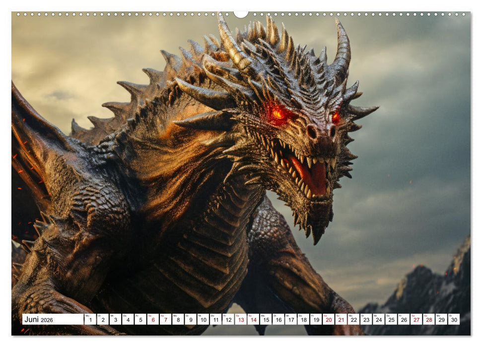 Mystische Kreaturen - Ein Jahr voller Magie und Fantasie (CALVENDO Premium Wandkalender 2026)