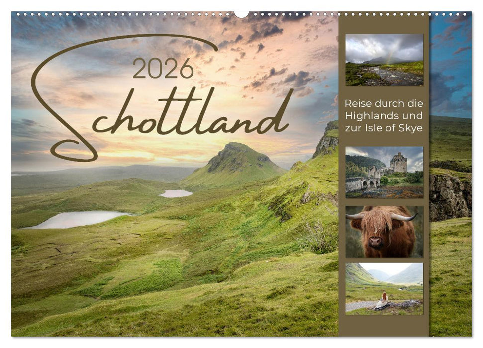 Schottland - Reise durch die Highlands und zur Isle of Skye (CALVENDO Wandkalender 2026)