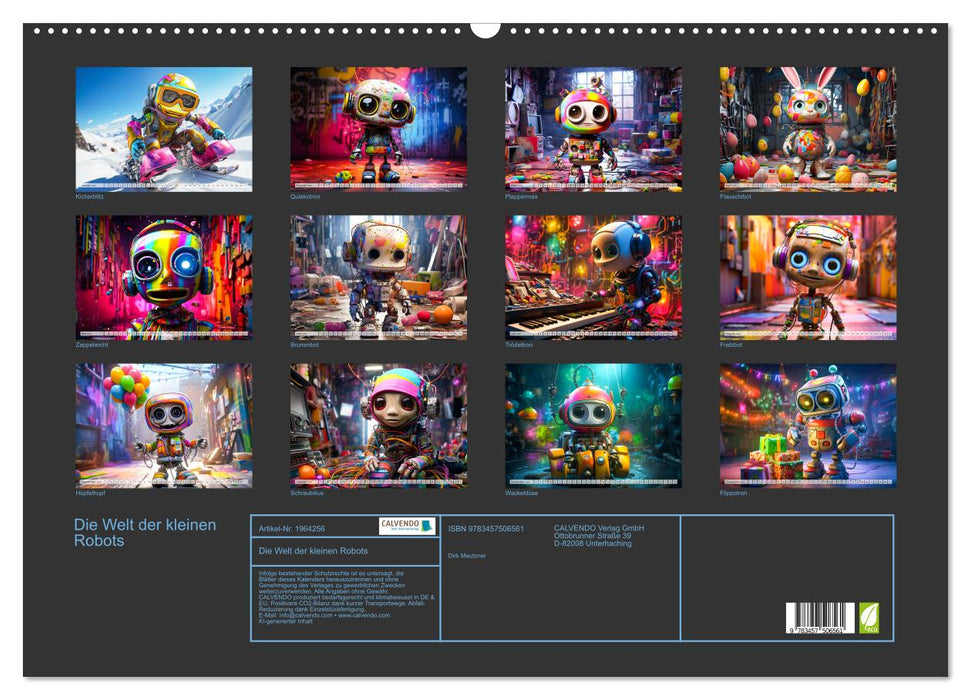 Die Welt der kleinen Robots (CALVENDO Wandkalender 2026)