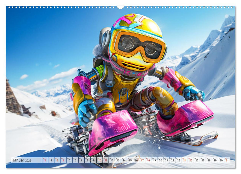 Die Welt der kleinen Robots (CALVENDO Wandkalender 2026)