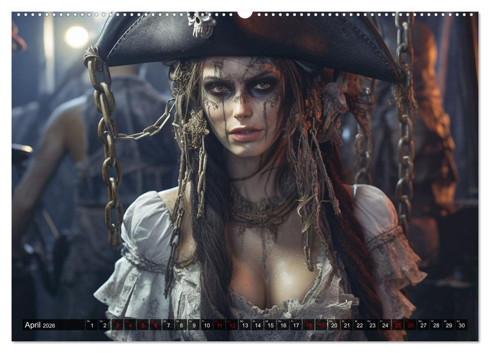 Das Piratenschiff - Willkommen in der Welt der Geister (CALVENDO Premium Wandkalender 2026)