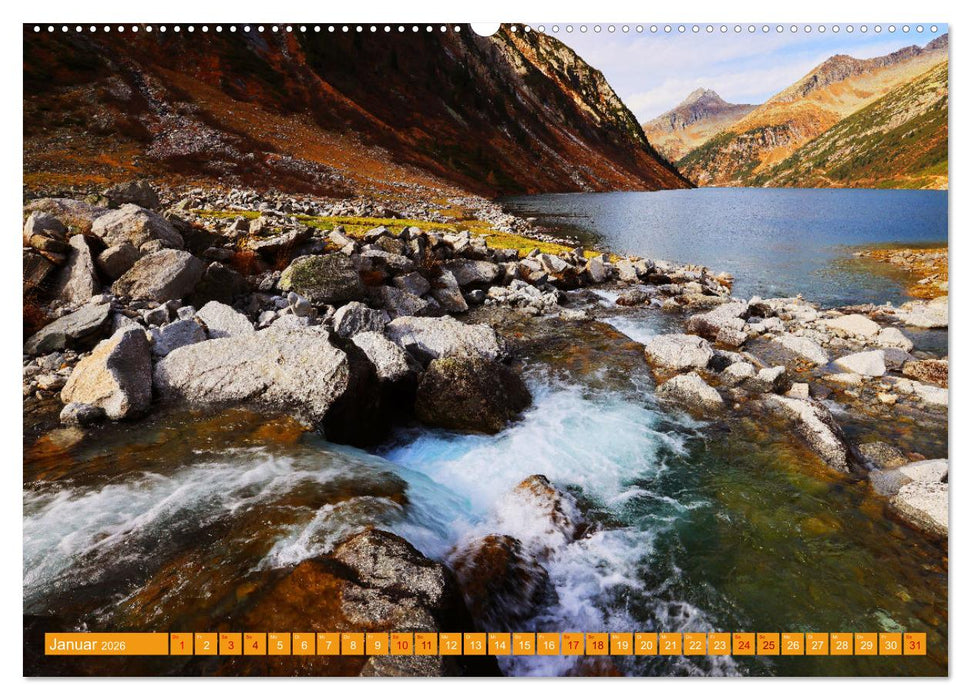 Naturschauspiel Zillertaler Wasser (CALVENDO Premium Wandkalender 2026)