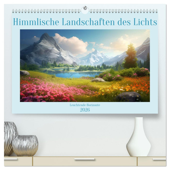 Himmlische Landschaften des Lichts (CALVENDO Premium Wandkalender 2026)