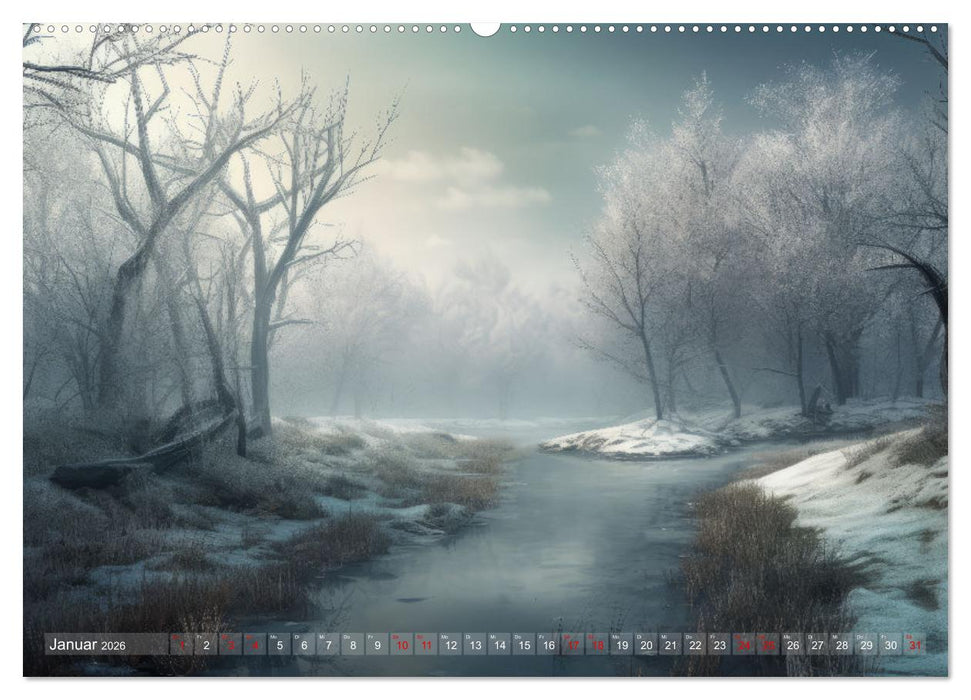 Himmlische Landschaften des Lichts (CALVENDO Premium Wandkalender 2026)