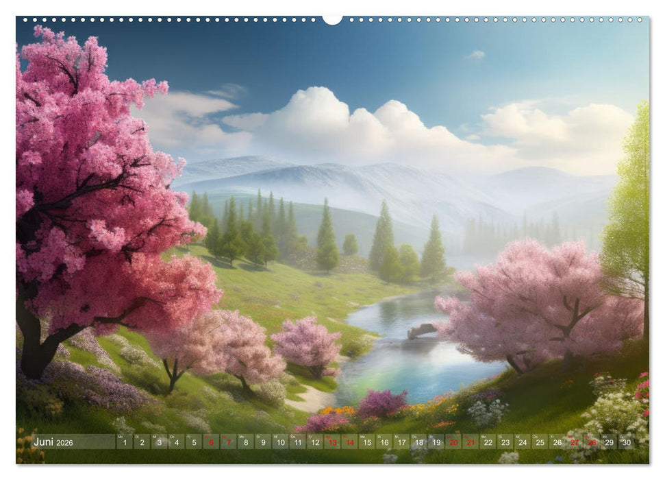 Himmlische Landschaften des Lichts (CALVENDO Premium Wandkalender 2026)