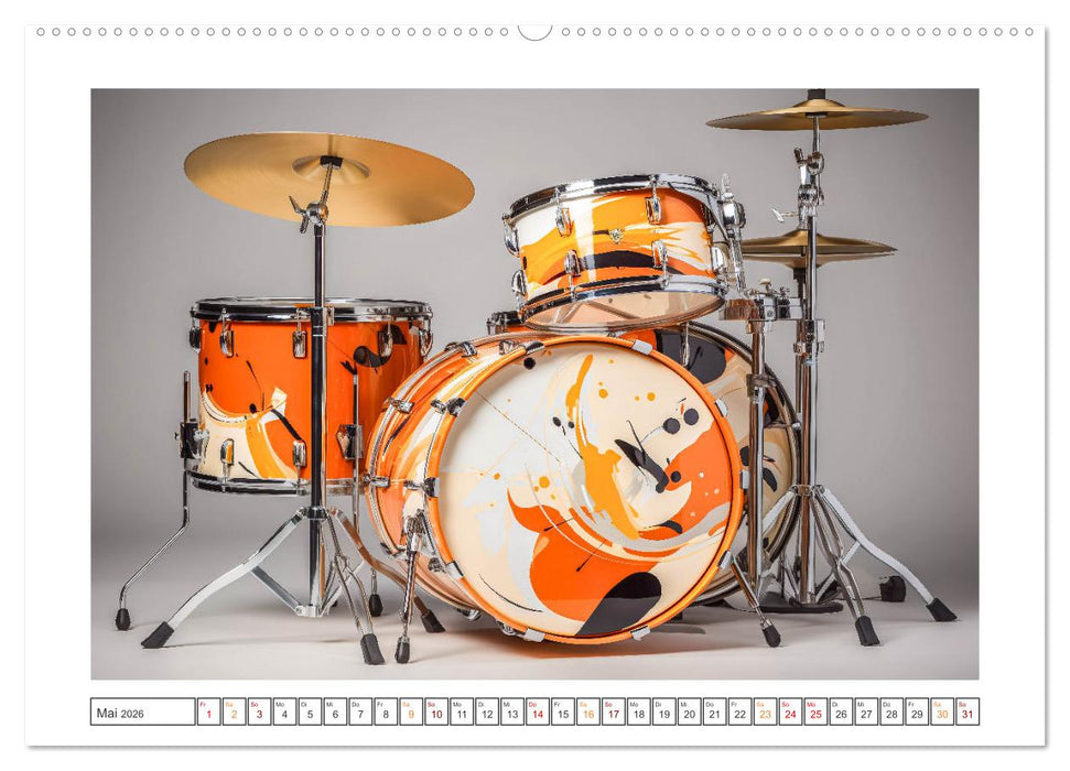 Abstrakte Instrumente (CALVENDO Premium Wandkalender 2026)