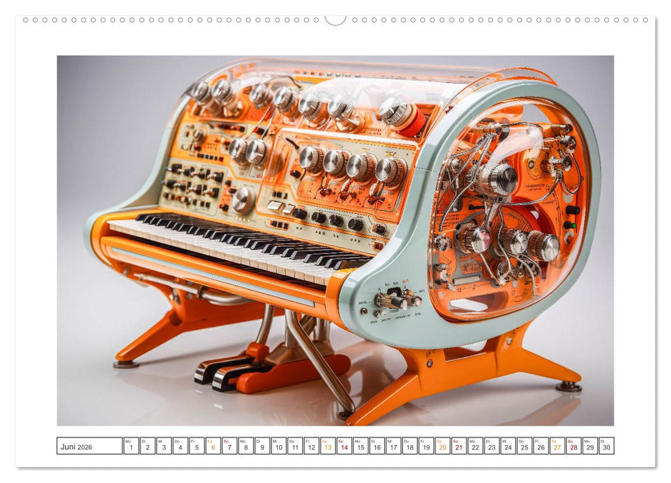 Abstrakte Instrumente (CALVENDO Premium Wandkalender 2026)