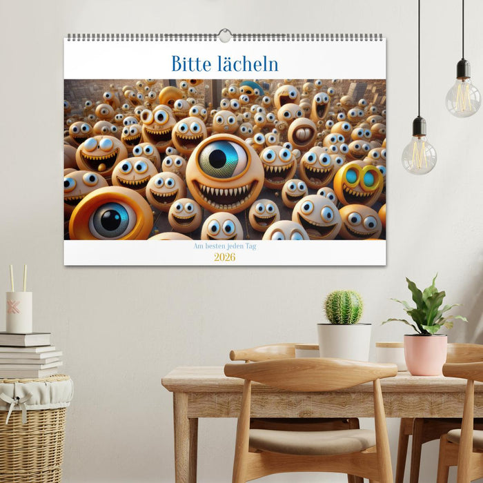 Bitte lächeln. Am besten jeden Tag. (CALVENDO Wandkalender 2026)