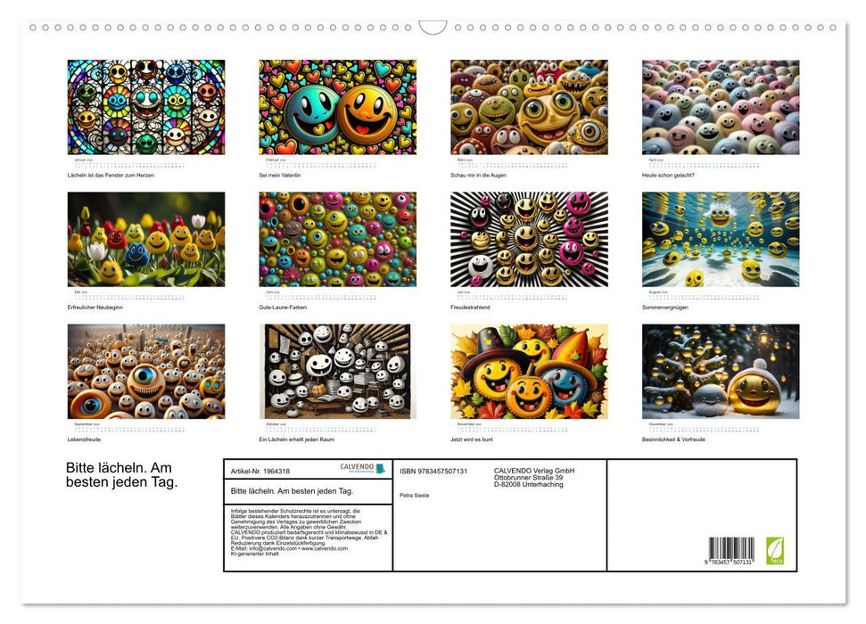 Bitte lächeln. Am besten jeden Tag. (CALVENDO Wandkalender 2026)