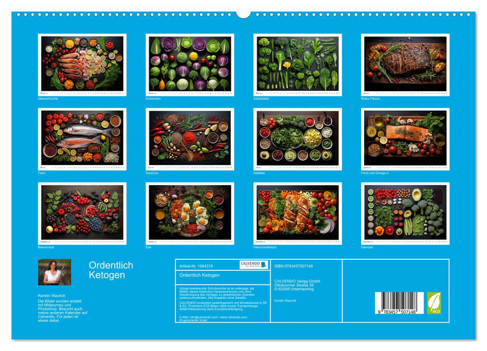 Ordentlich Ketogen (CALVENDO Premium Wandkalender 2026)