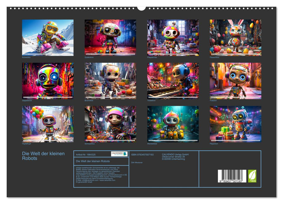 Die Welt der kleinen Robots (CALVENDO Premium Wandkalender 2026)