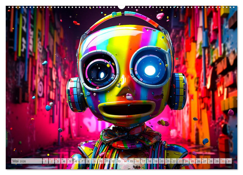 Die Welt der kleinen Robots (CALVENDO Premium Wandkalender 2026)