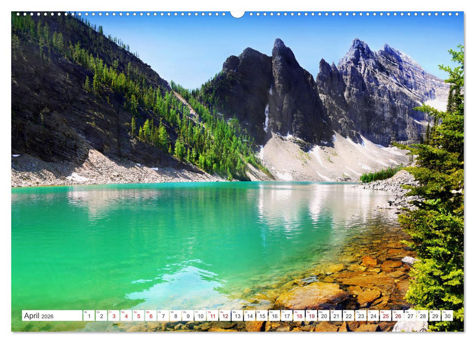 Kanada, Touristenziele in Alberta und British Columbia (CALVENDO Premium Wandkalender 2026)