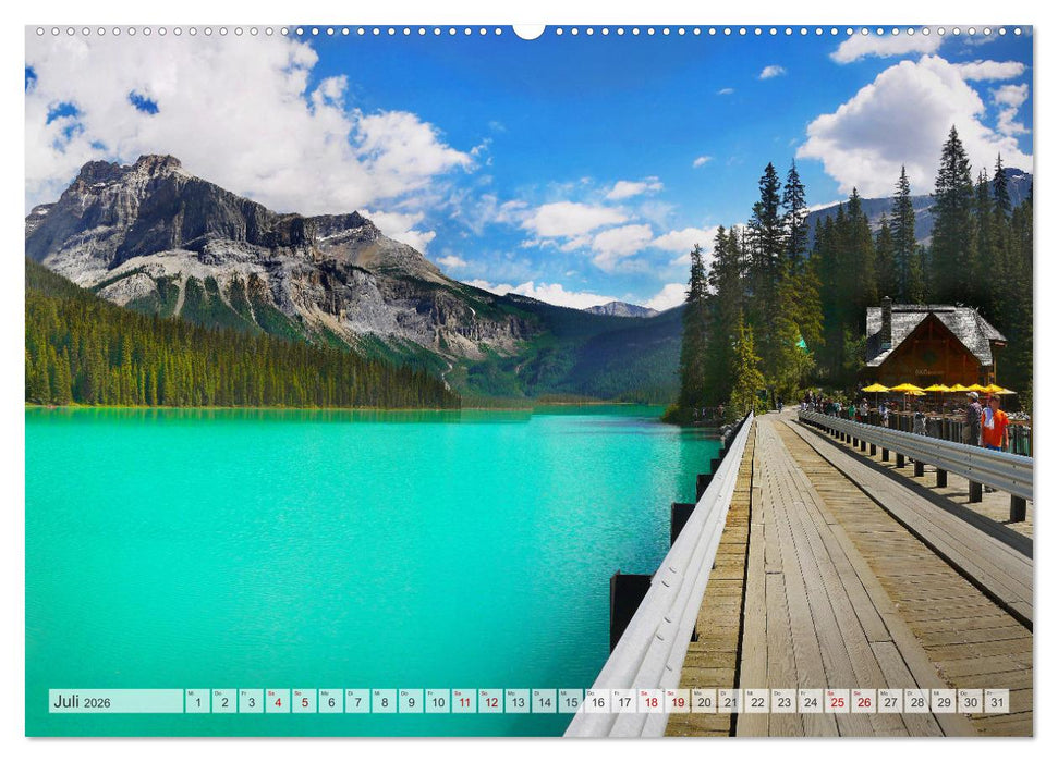 Kanada, Touristenziele in Alberta und British Columbia (CALVENDO Premium Wandkalender 2026)