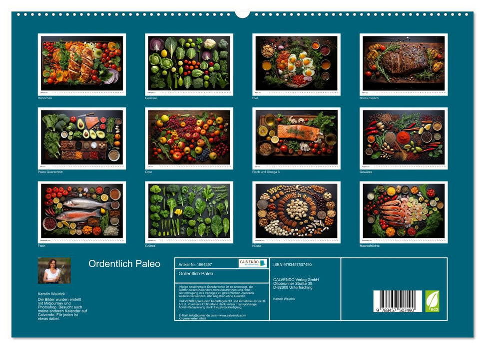 Ordentlich Paleo (CALVENDO Premium Wandkalender 2026)