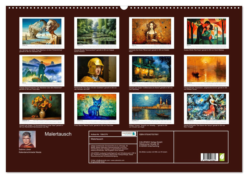 Malertausch (CALVENDO Wandkalender 2026)