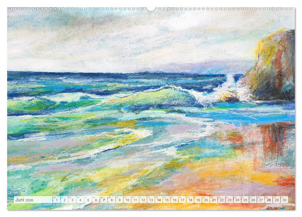 Landschaftsfarben - Leuchtende Landschaftsmalerei im bunten Kleid der Jahreszeiten (CALVENDO Wandkalender 2026)