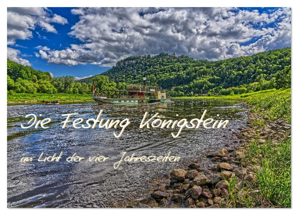 Die Festung Königstein im Licht der vier Jahreszeiten (CALVENDO Wandkalender 2026)
