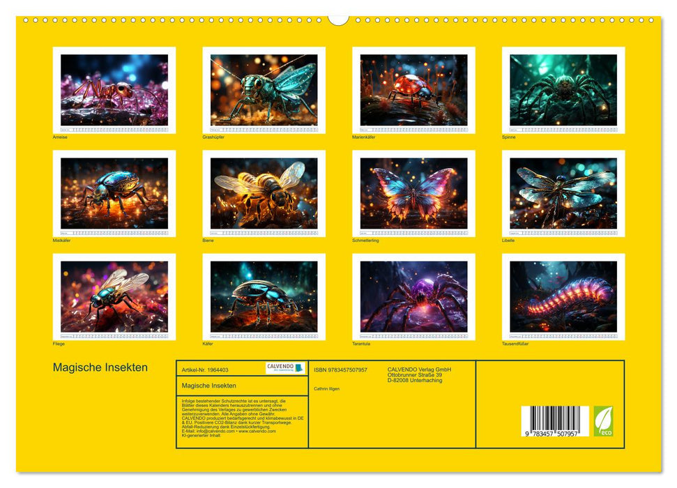 Magische Insekten (CALVENDO Premium Wandkalender 2026)