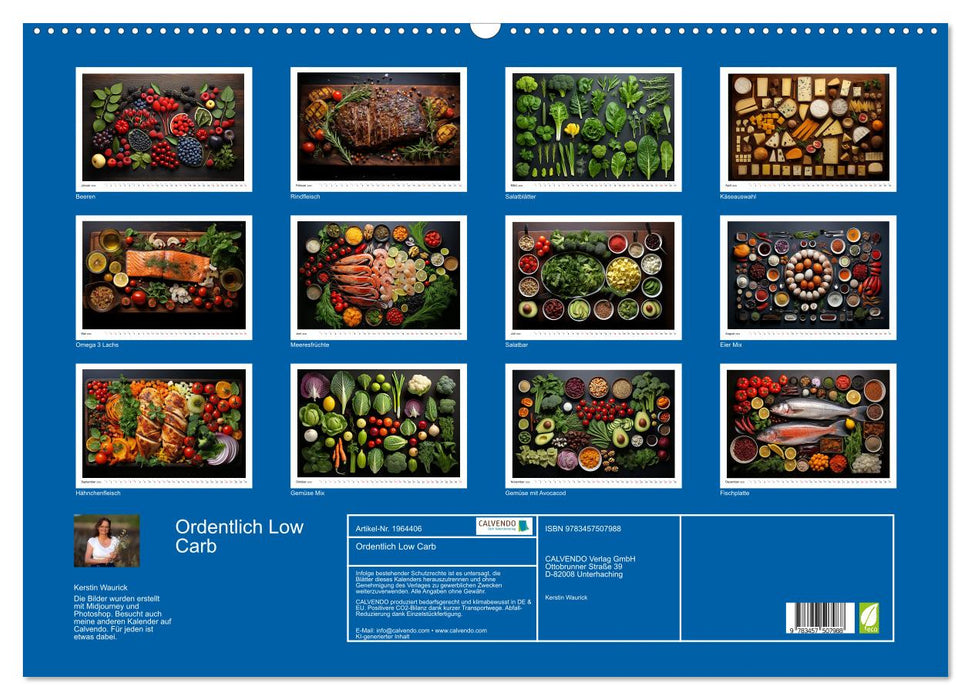 Ordentlich Low Carb (CALVENDO Wandkalender 2026)
