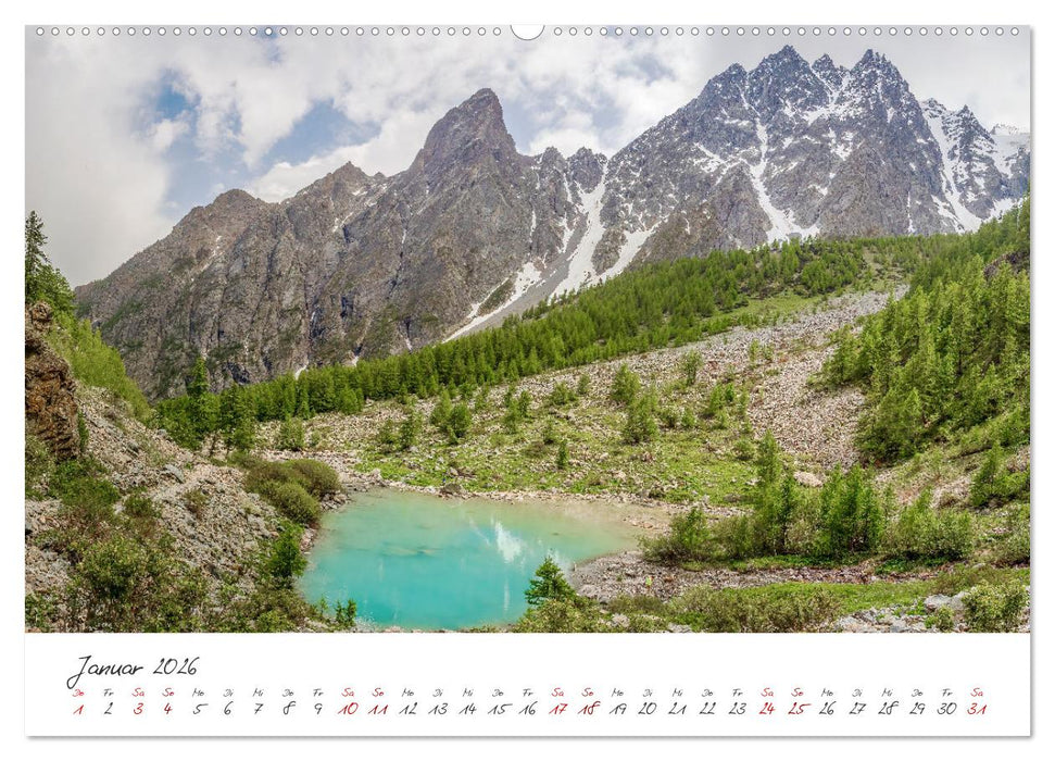 Die Route der Großen Alpen - Das Guisane-Tal und Briançonnais (CALVENDO Premium Wandkalender 2026)
