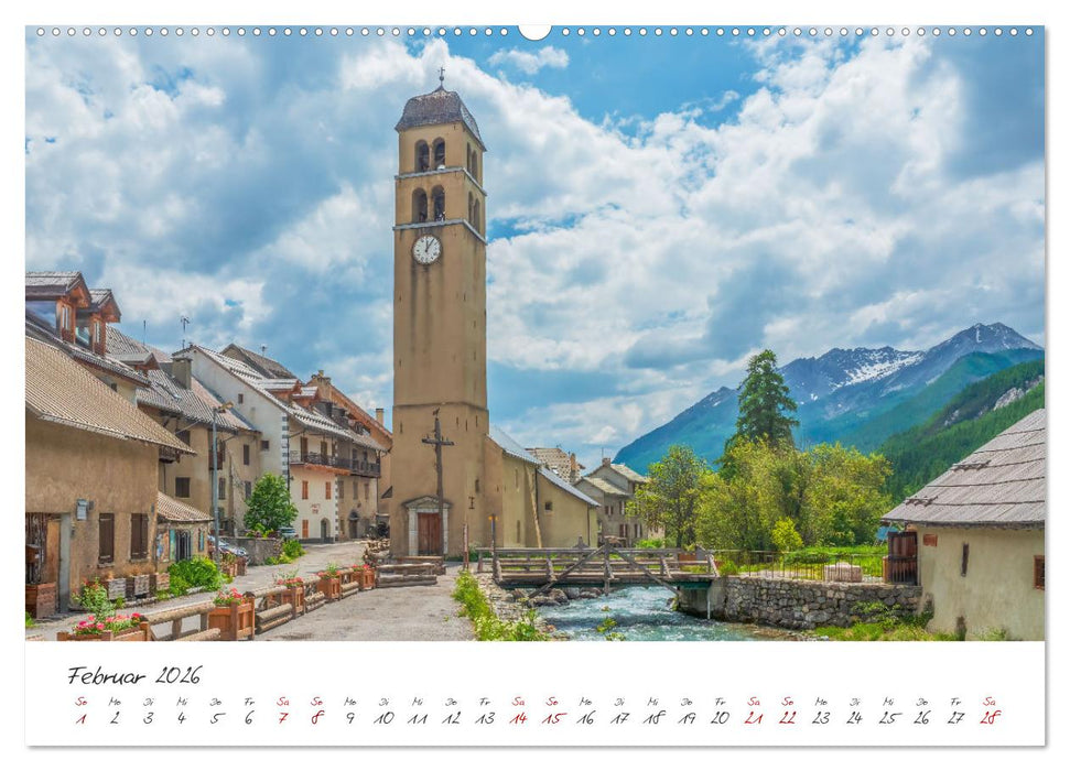 Die Route der Großen Alpen - Das Guisane-Tal und Briançonnais (CALVENDO Premium Wandkalender 2026)