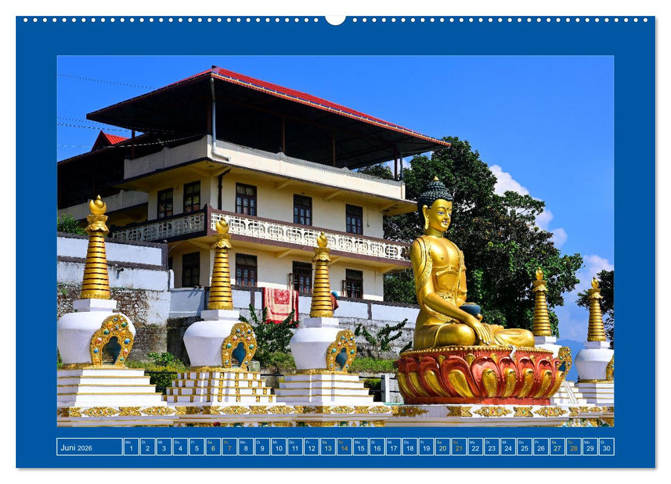Stupas – Architektur des Himalayas (CALVENDO Premium Wandkalender 2026)