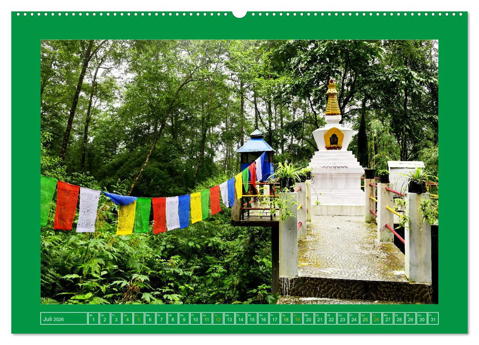Stupas – Architektur des Himalayas (CALVENDO Premium Wandkalender 2026)