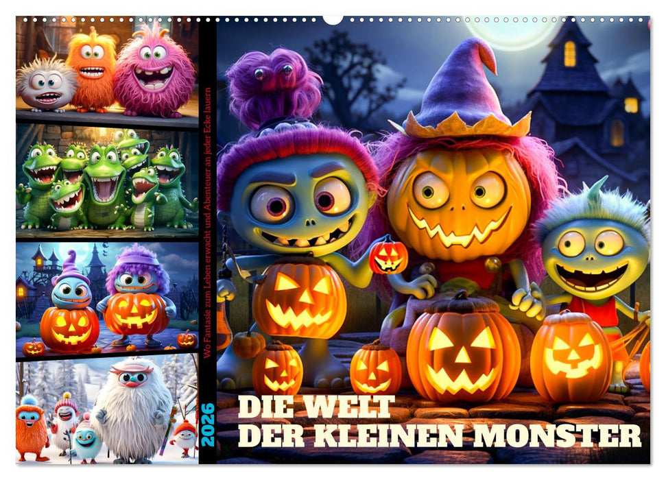 Die Welt der kleinen Monster (CALVENDO Wandkalender 2026)