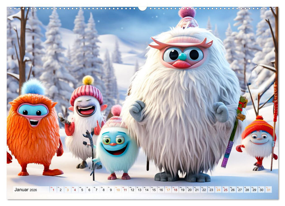 Die Welt der kleinen Monster (CALVENDO Wandkalender 2026)