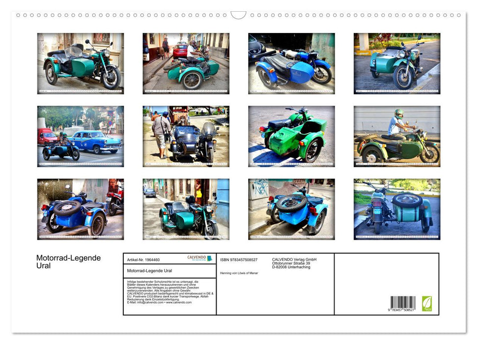 Motorrad-Legende Ural (CALVENDO Wandkalender 2026)