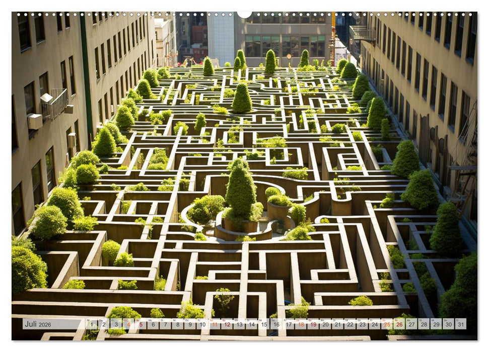 Labyrinth Universum (CALVENDO Premium Wandkalender 2026)