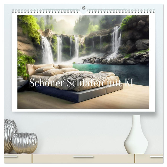 Schöner Schlafen mit KI (CALVENDO Premium Wandkalender 2026)