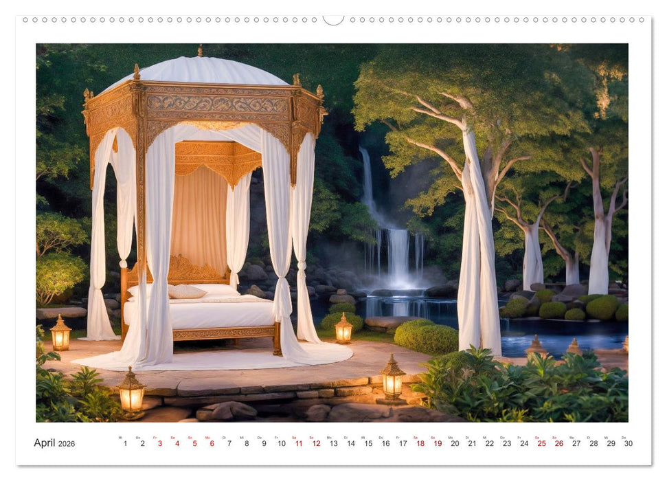 Schöner Schlafen mit KI (CALVENDO Premium Wandkalender 2026)