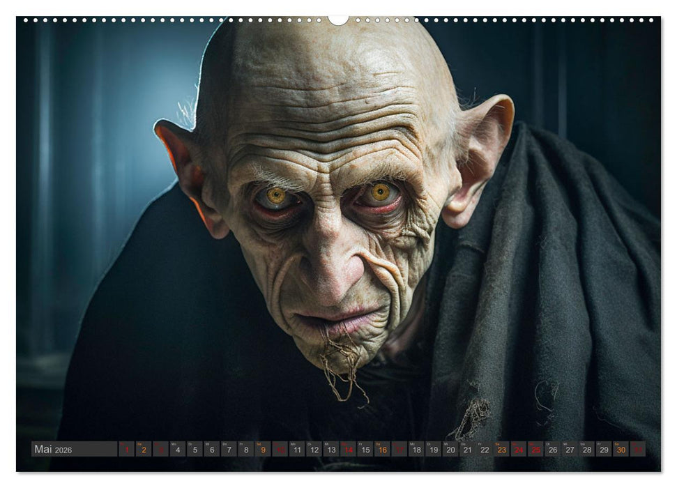 Vampire - Kreaturen der Nacht (CALVENDO Premium Wandkalender 2026)