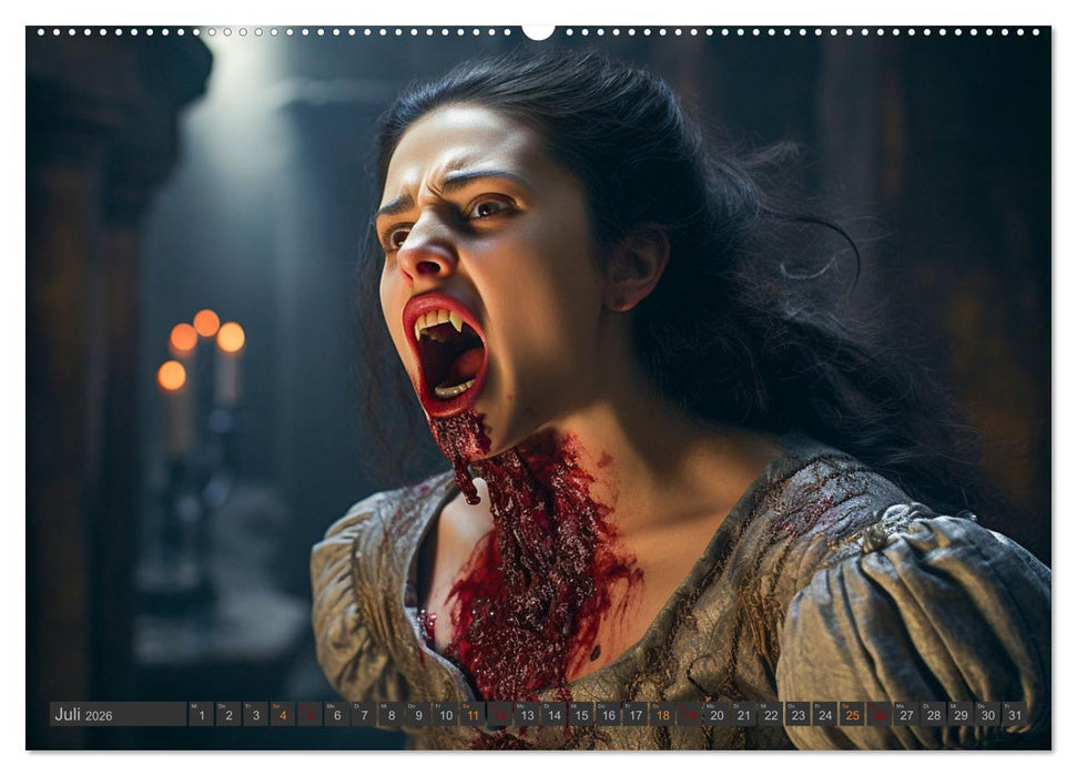 Vampire - Kreaturen der Nacht (CALVENDO Premium Wandkalender 2026)