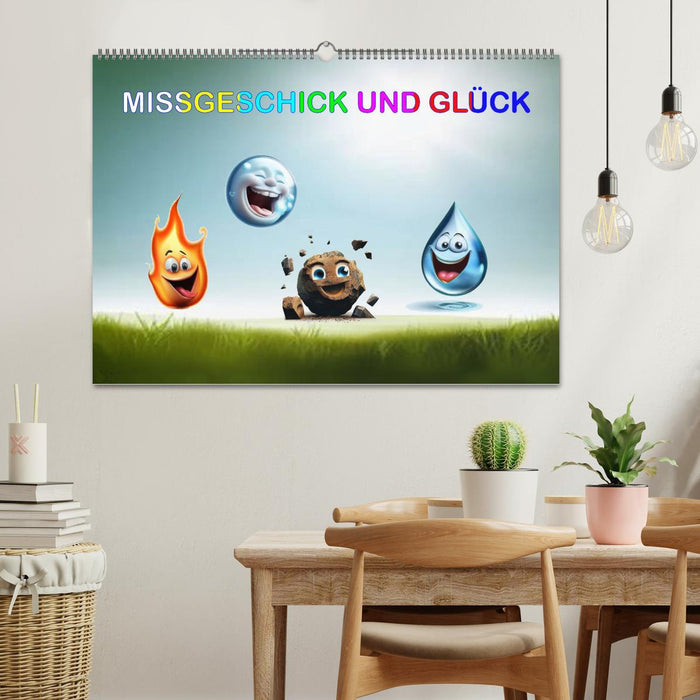 Missgeschick und Glück (CALVENDO Wandkalender 2026)