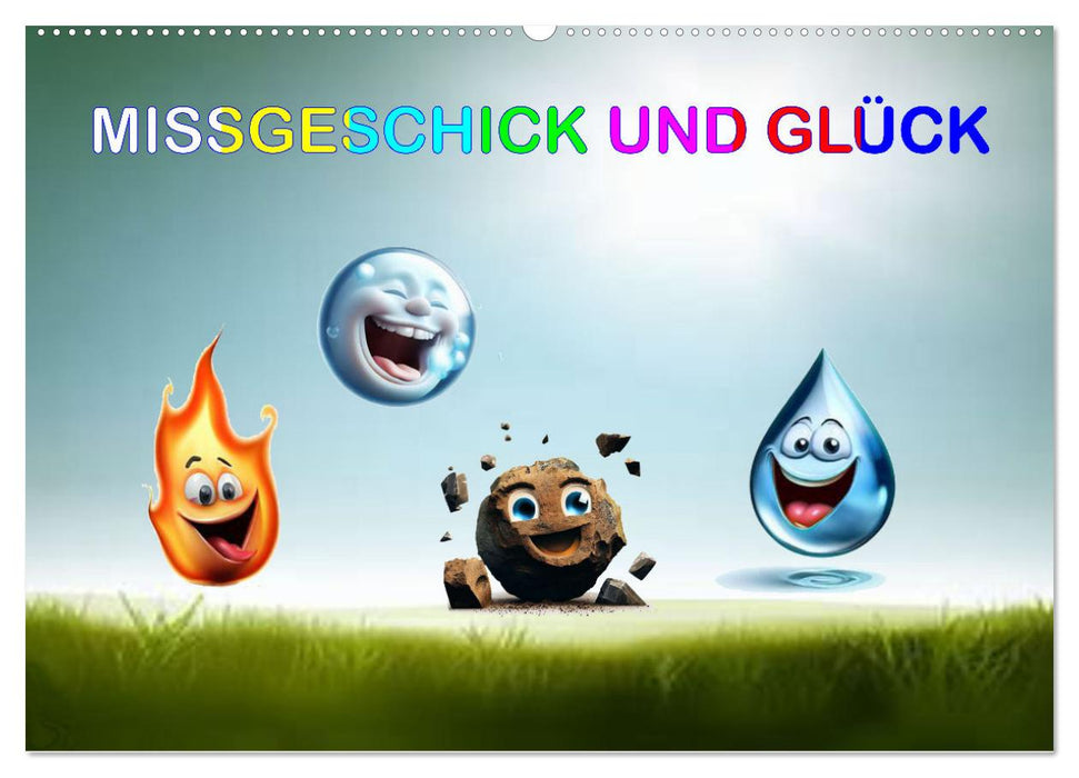 Missgeschick und Glück (CALVENDO Wandkalender 2026)