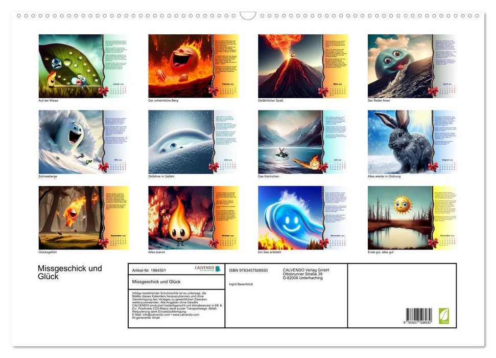 Missgeschick und Glück (CALVENDO Wandkalender 2026)