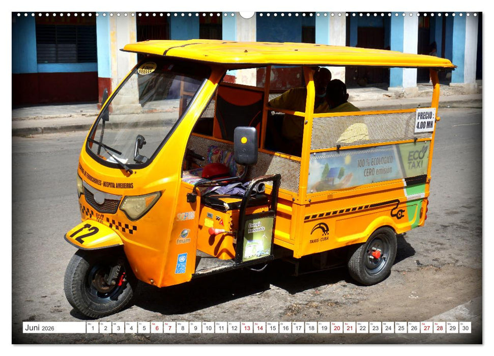E-MOBILE - Zeitenwende auf Kubas Straßen (CALVENDO Wandkalender 2026)