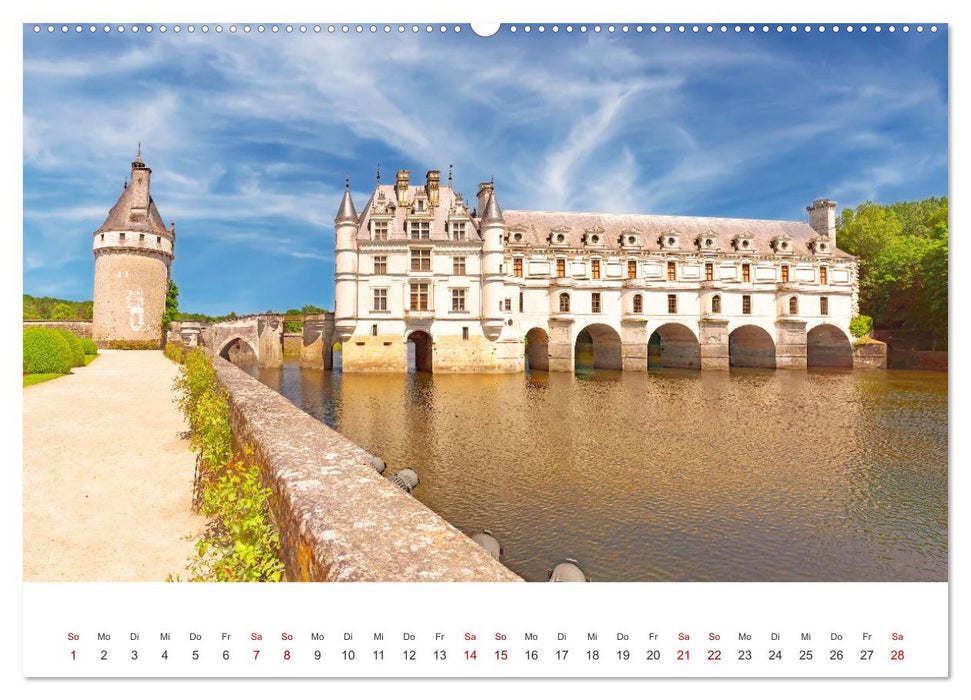 Schlösser der Loire (CALVENDO Wandkalender 2026)
