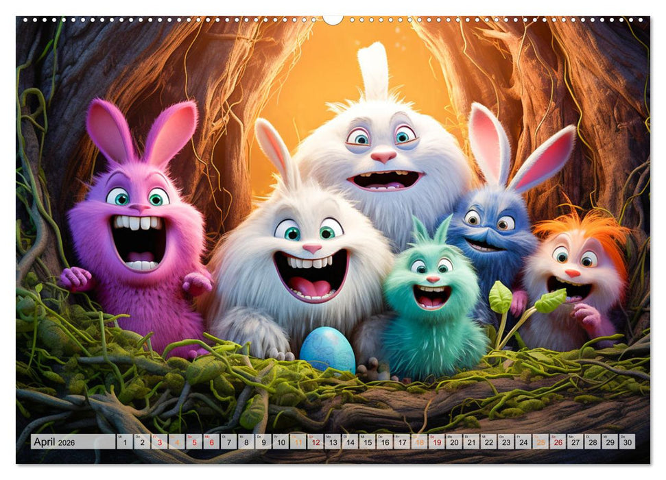 Die Welt der kleinen Monster (CALVENDO Premium Wandkalender 2026)