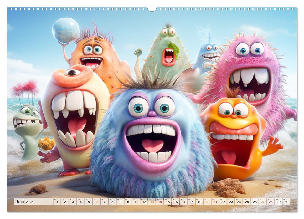 Die Welt der kleinen Monster (CALVENDO Premium Wandkalender 2026)