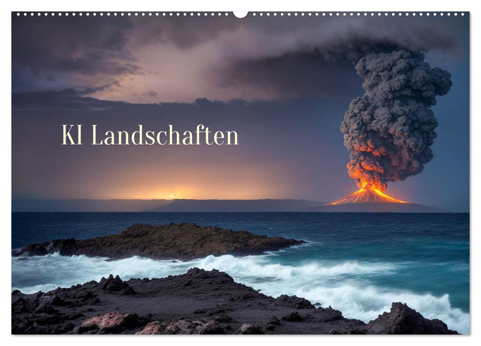 KI Landschaften (CALVENDO Wandkalender 2026)